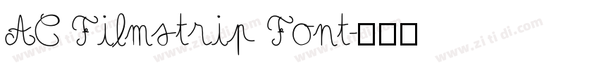 AC Filmstrip Font字体转换